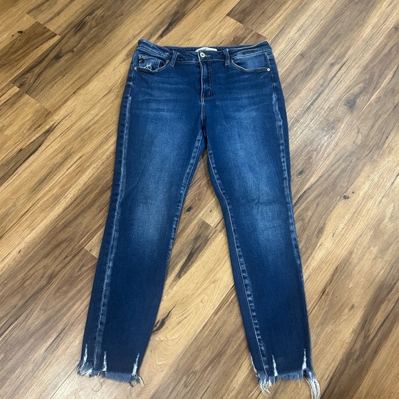 Kancan Dark Wash High Rise Skinny Jeans - Picture 7 of 8